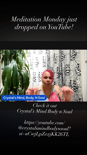 YouTube link in bio💕💕💕 Start ur week with Clarity and Peace!
#crystalsmindbodynsoul #itsurturn #meditationmonday