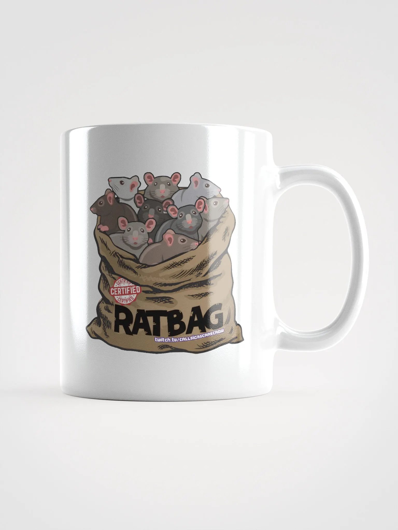 Ratbag White Mug product image (1)