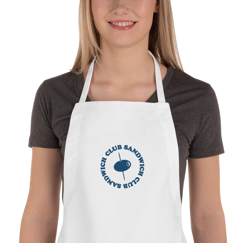 Club Sandwich Club Embroidered Apron product image (1)