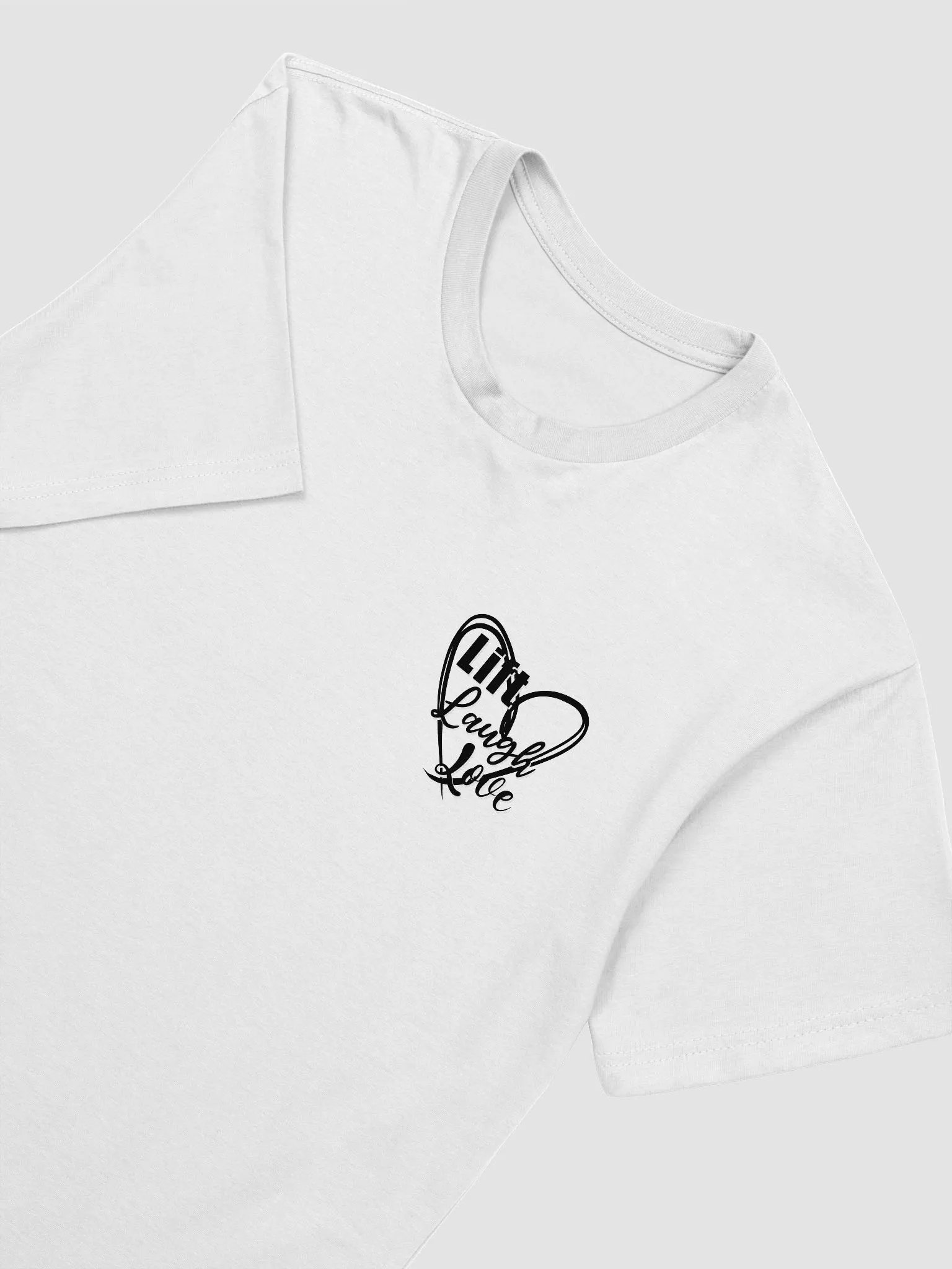 Lift Laugh Love Dark Mode Scribble Heart Gym Tee product image (36)