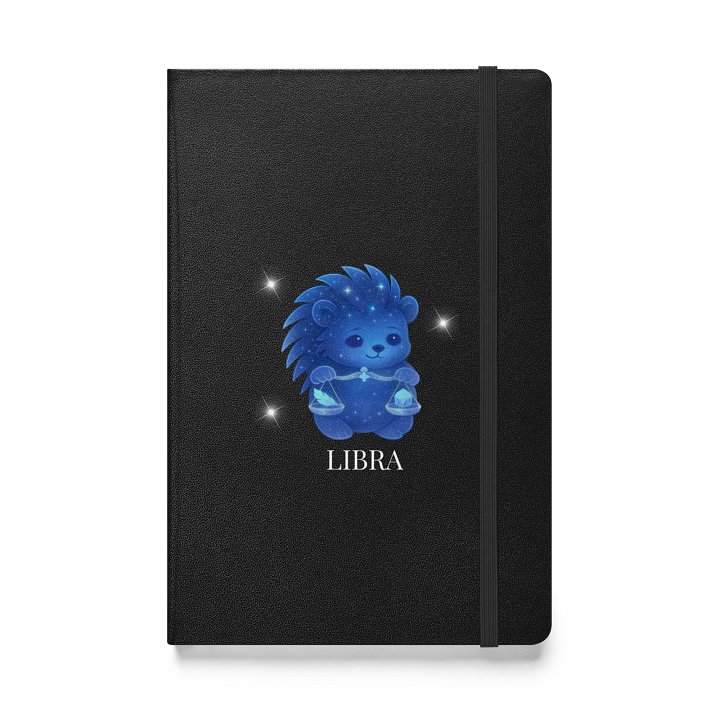 Zodiac hedgie Libra notebook product image (1)