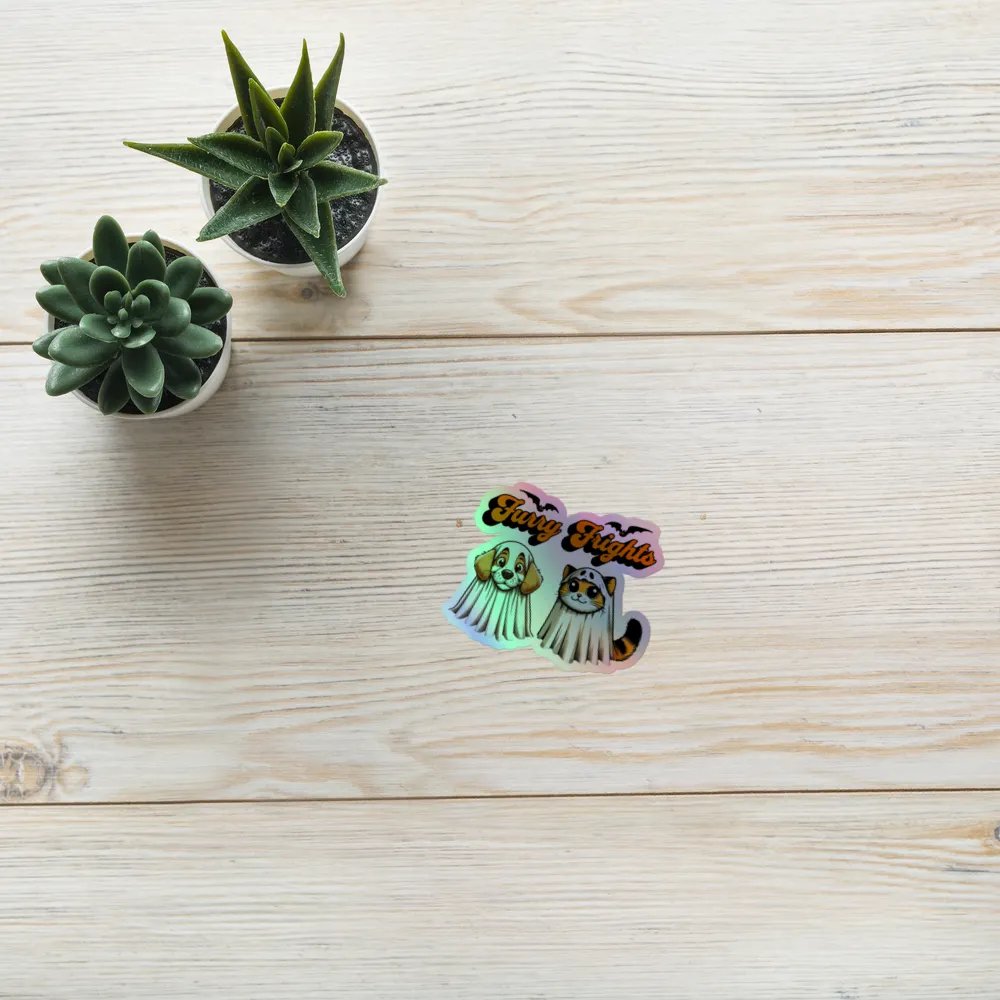 "FURRY FRIGHTS" / HOLOGRAPHIC STICKER product image (9)
