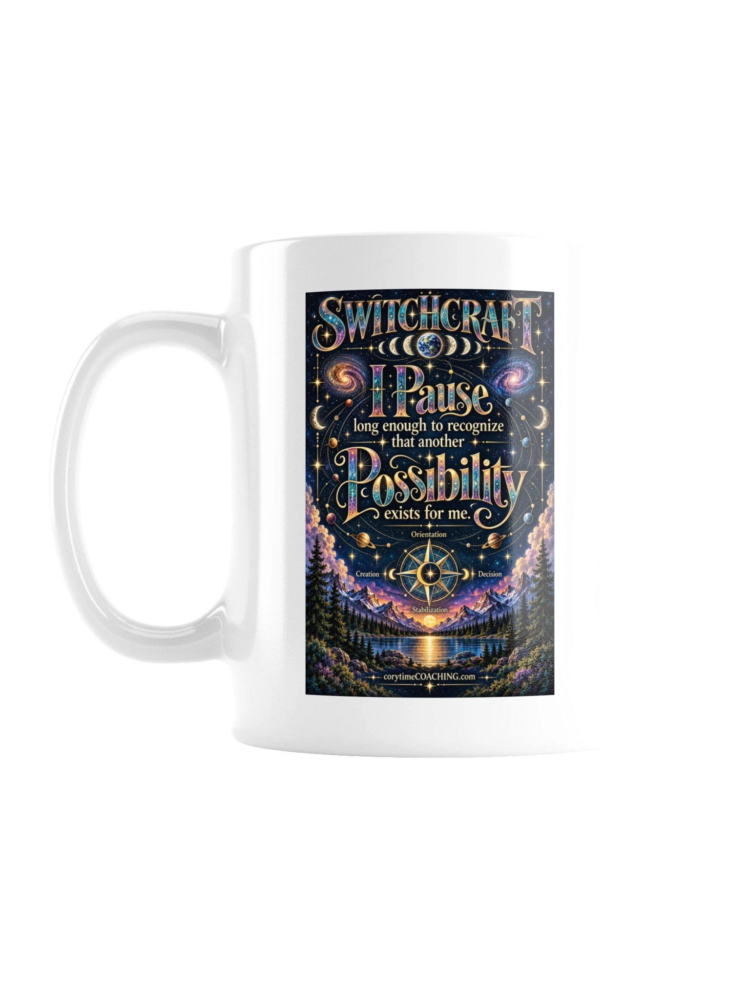 corytimeCOACHINGmerch SWITCHCRAFT White Glossy Mug product image (1)