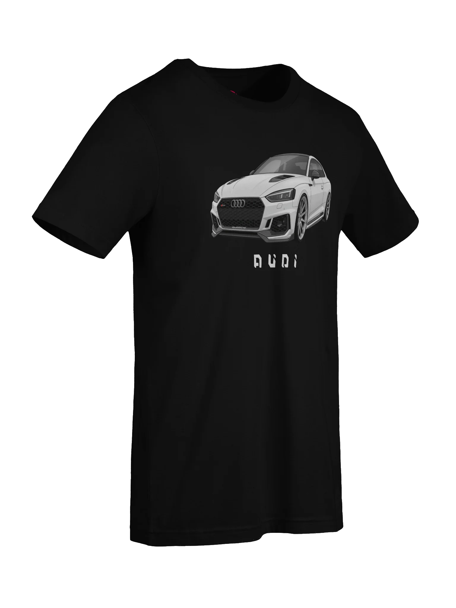 White Audi RS5 Shirt (Retro, Sketch, Silhouette) product image (73)