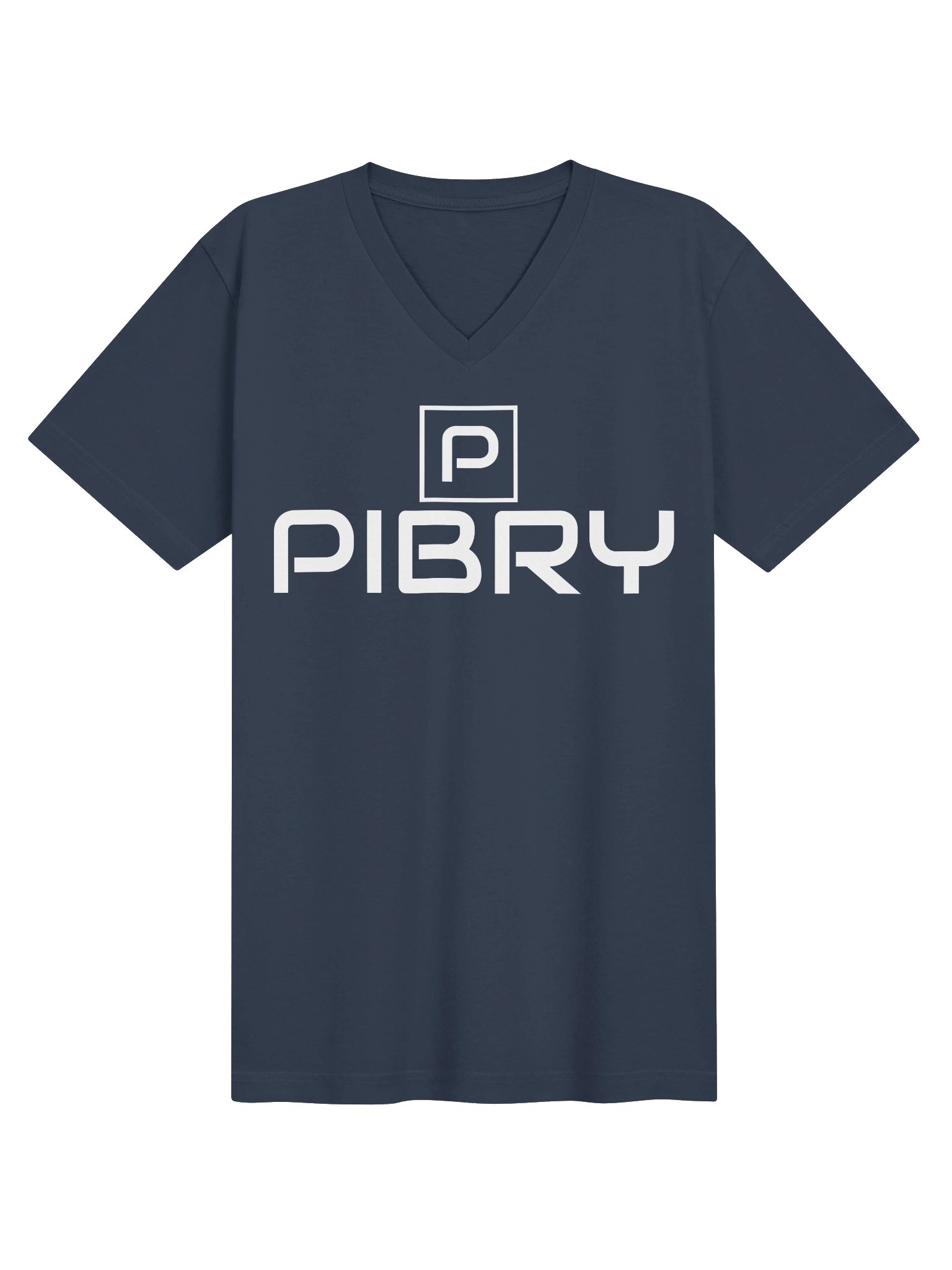 PIBRY Essential Stacked Logo V-Neck T-Shirt product image (5)