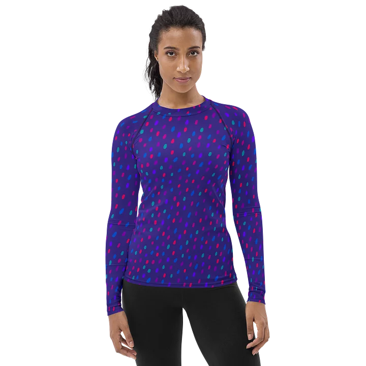 Vibrant Dots Womens Rash Guard Athletic Sportswear product image (1)