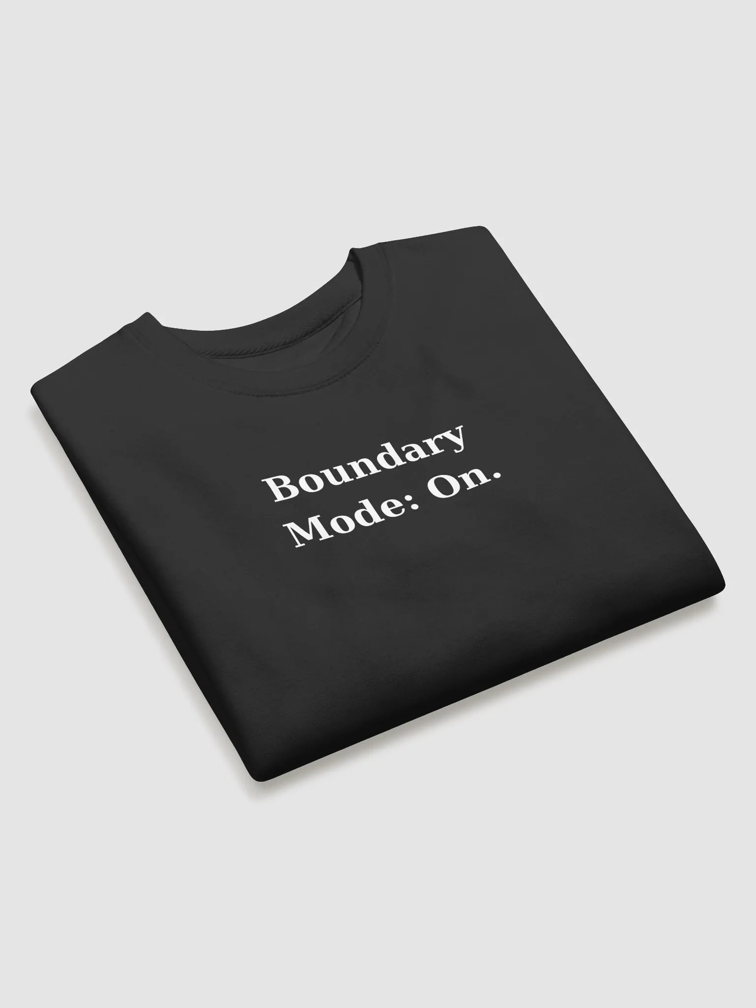 Boundary Mode: On. – Premium Black Sweatshirt product image (3)