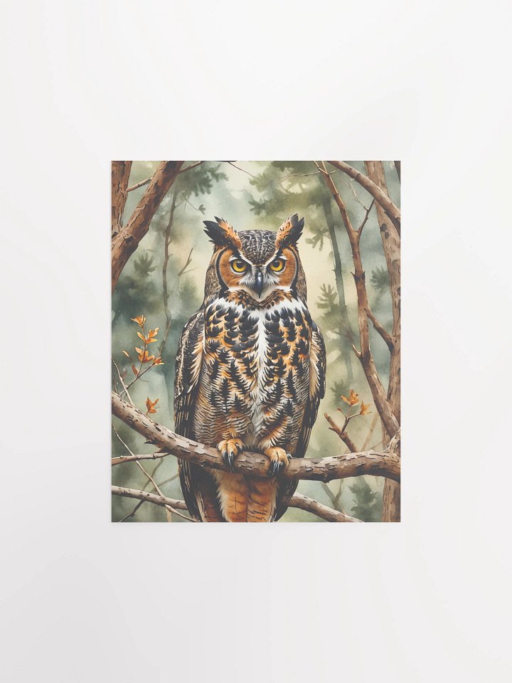 Great Horned Owl Matte Poster product image (2)
