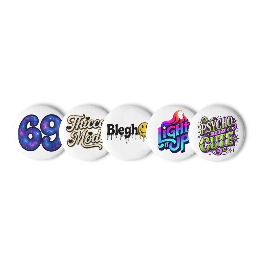 Multi-pack logo buttons product image (1)