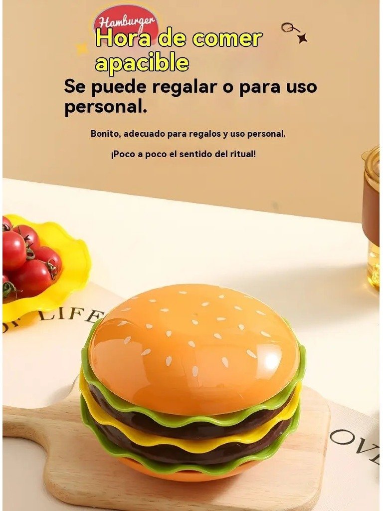 Set De Vajilla Con Forma De Hamburguesa 7 Piezas product image (7)