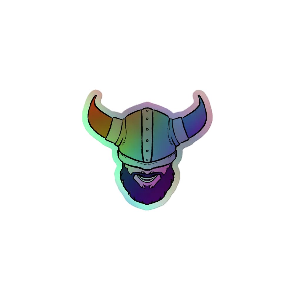 Holo Party Viking Sticker product image (1)