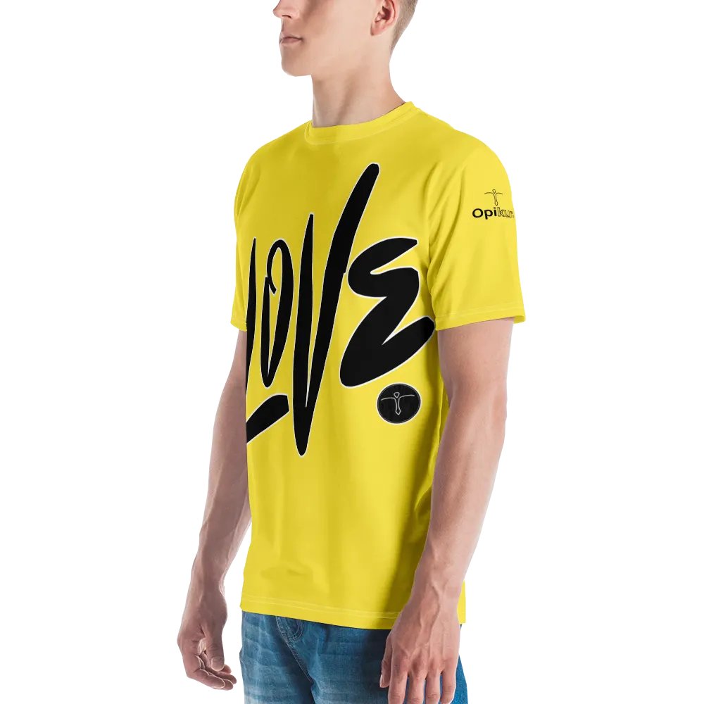 Love & Peace - Yellow - Crew Neck T-Shirt product image (4)