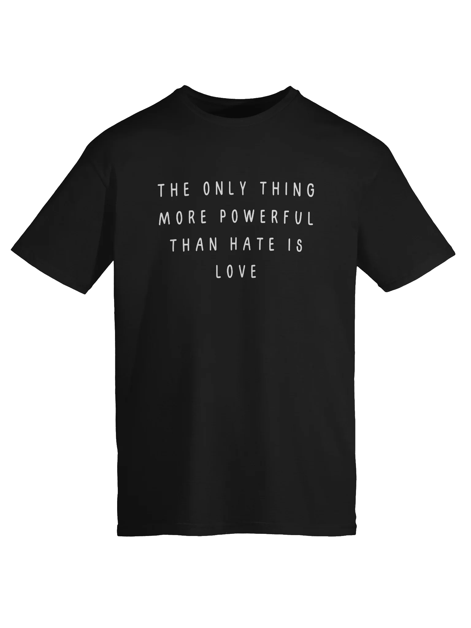 The only thing more powerful than hate is love Soft-style Tee product image (50)