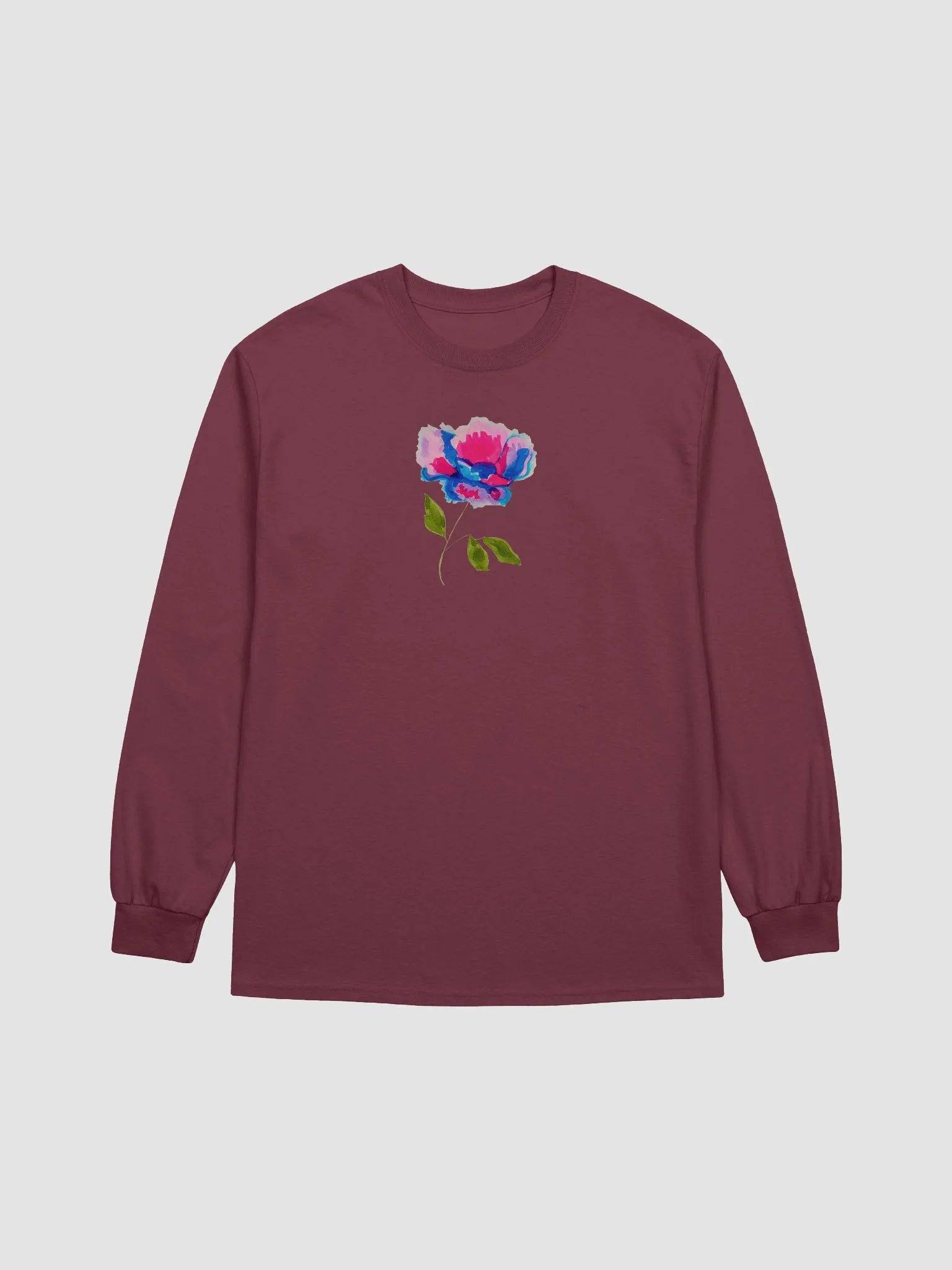 Flower Watercolour Long Sleeve T-Shirt product image (2)