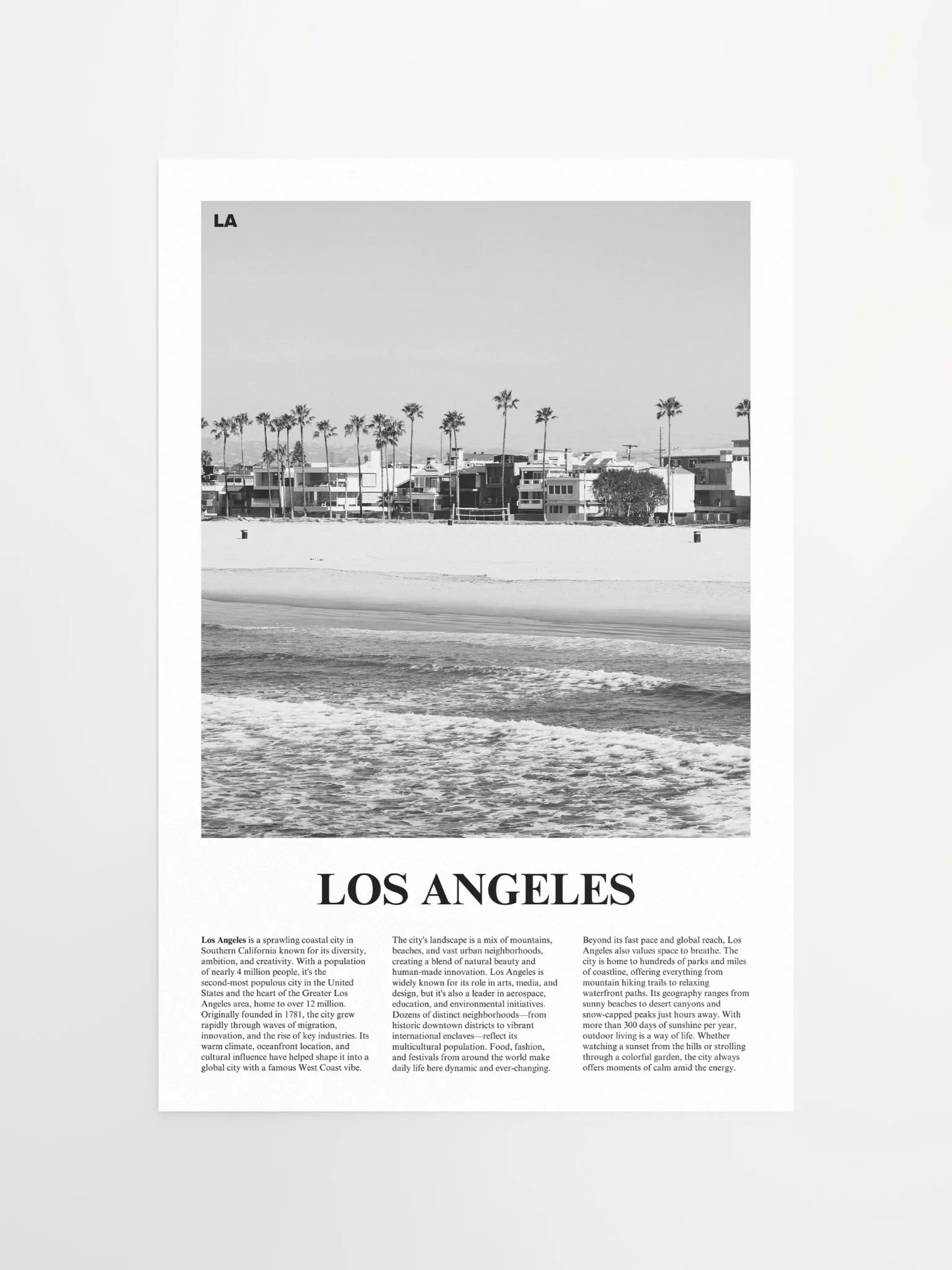 Los Angeles 04 Newspaper Poster product image (5)
