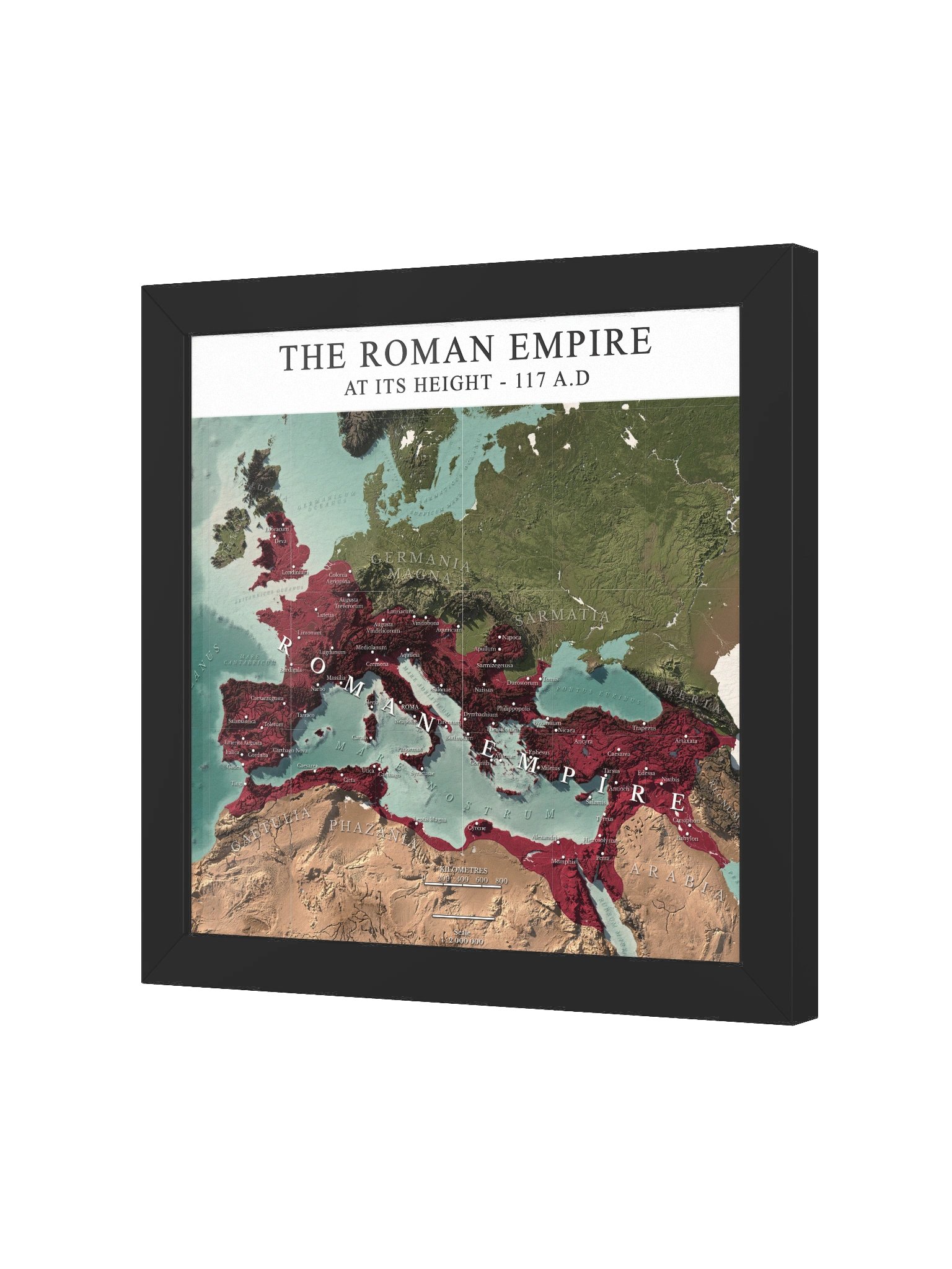 The Roman Empire - 117 - Framed Map product image (2)