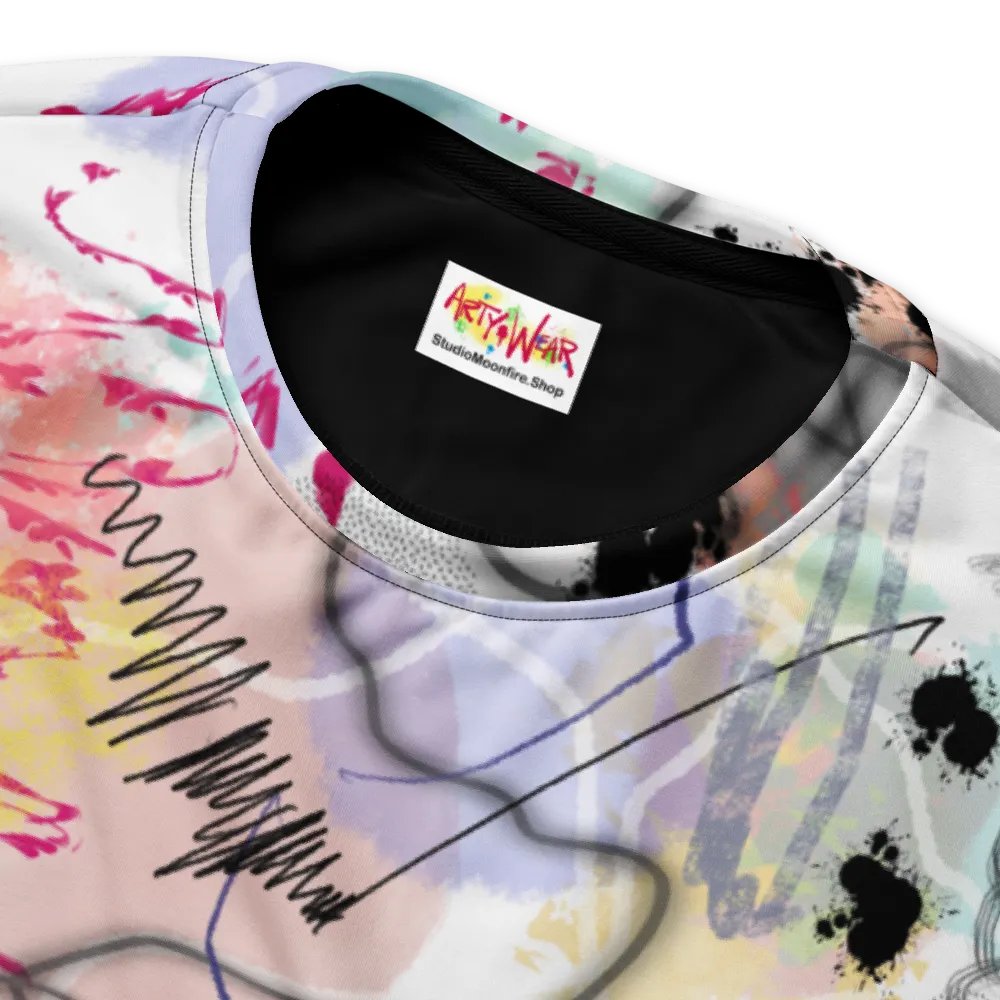 ScribbleWear 'PinkHat Cat' Unisex Art Sweatshirt product image (5)