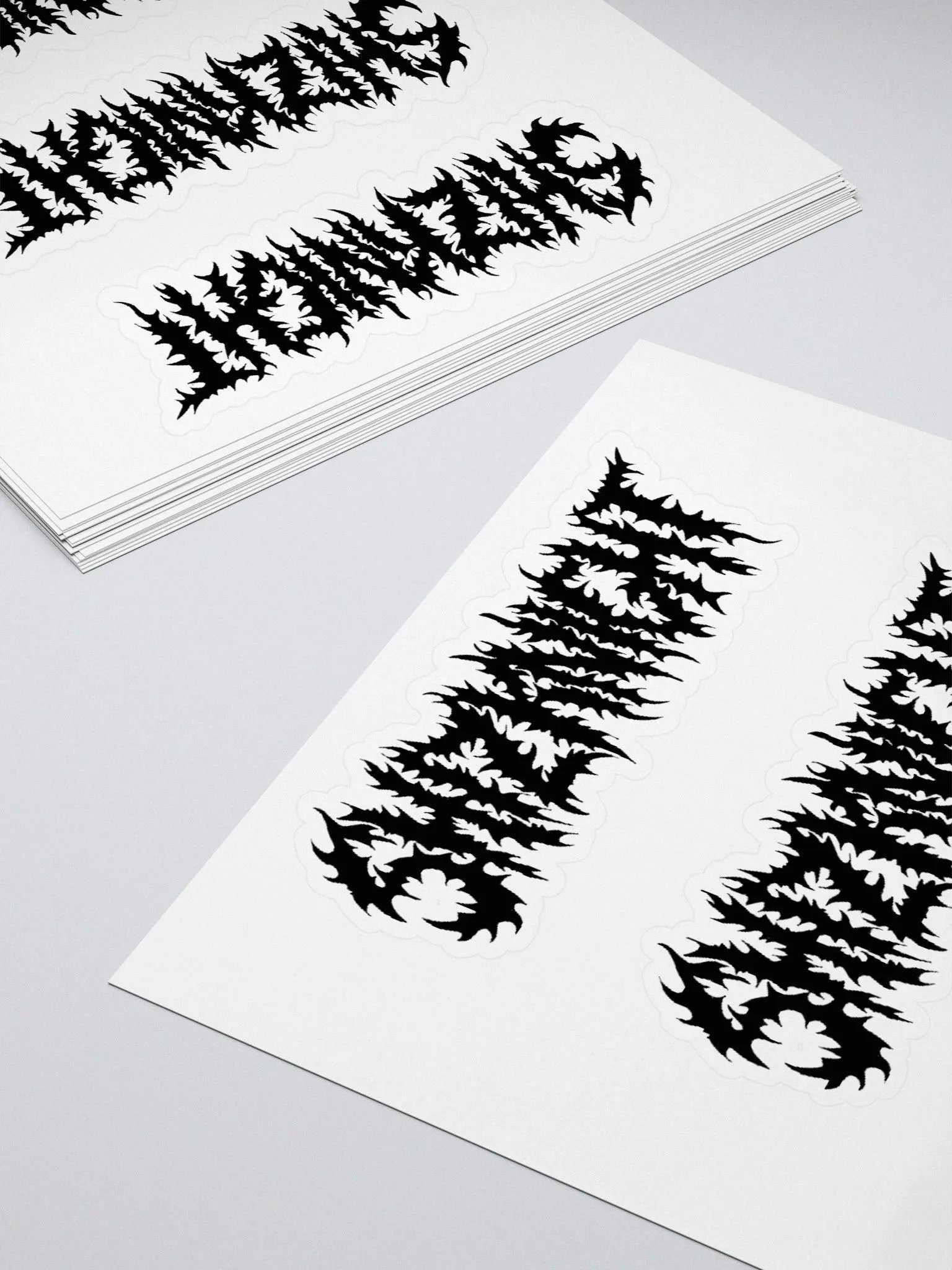 Shizknight Sticker Sheet (Black) product image (4)