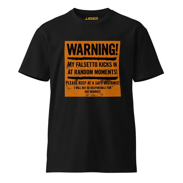 Falsetto Warning Tee Shirt product image (1)