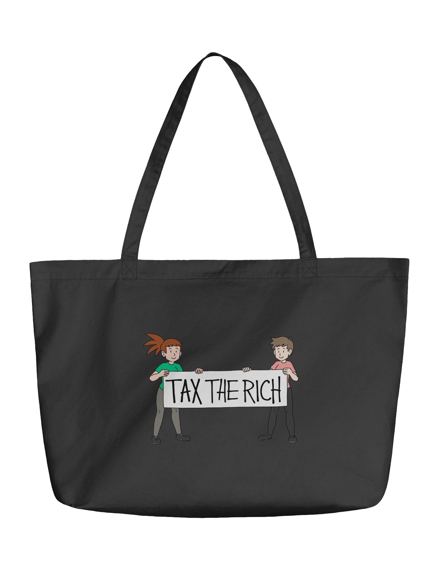 "Tax the rich" banner tote bag product image (1)