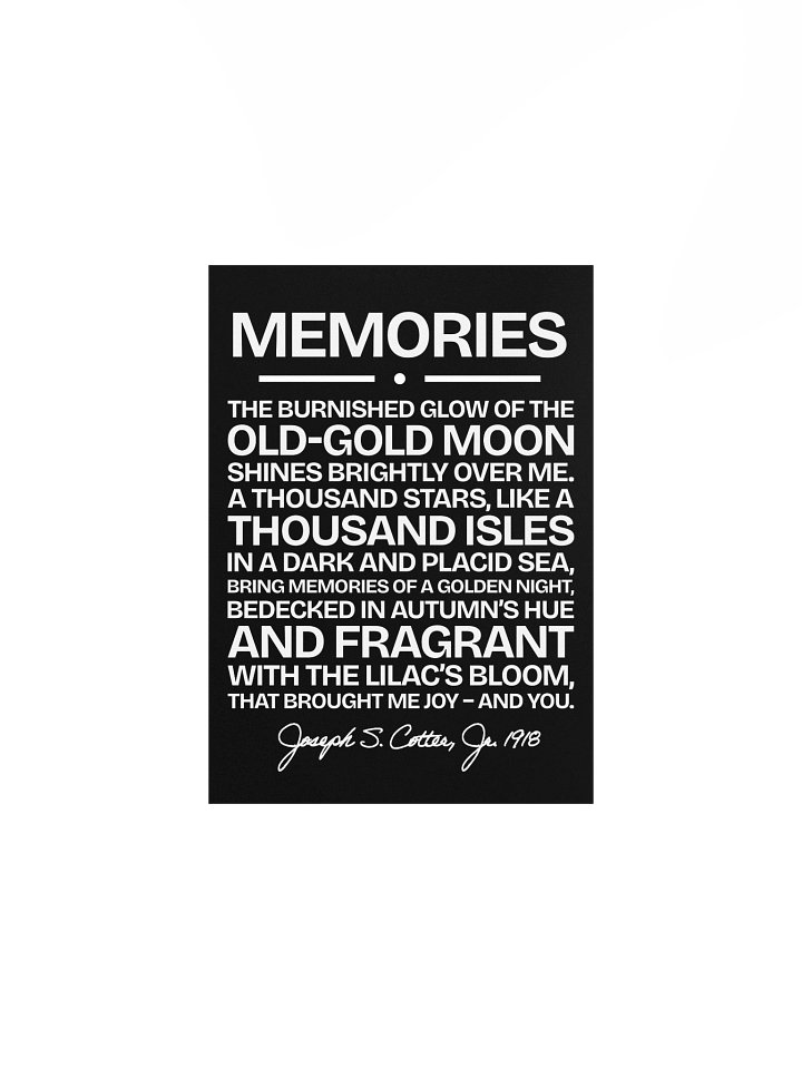 Memories Poster product image (1)