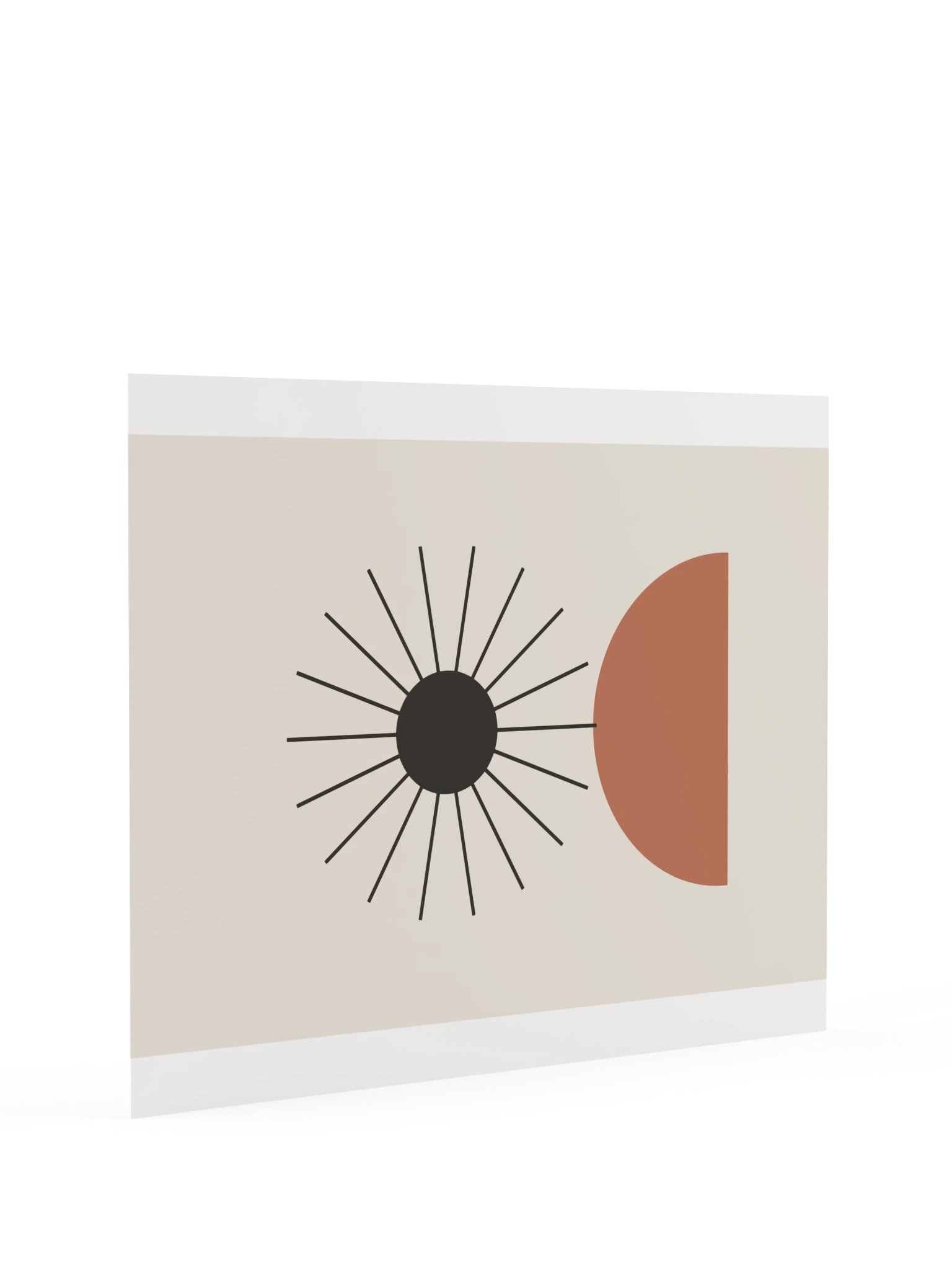 Charcoal Sun Print | Earthy Bathroom Wall Art product image (9)