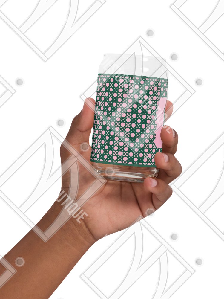 Verdant Garden Monogram B Can-Shaped Glass product image (6)