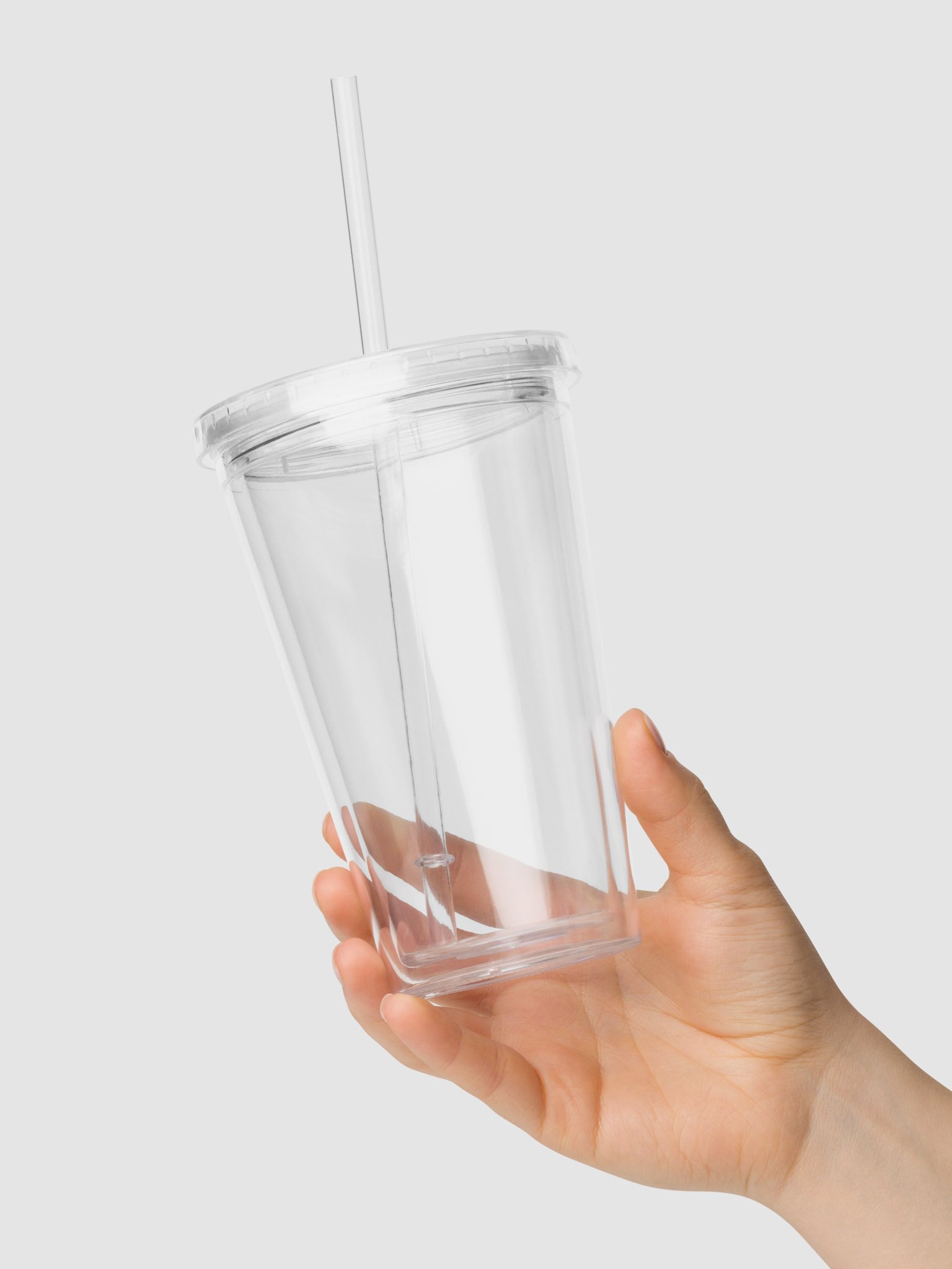 Double Wall Clear Plastic Tumbler (16 oz) | Fourthwall