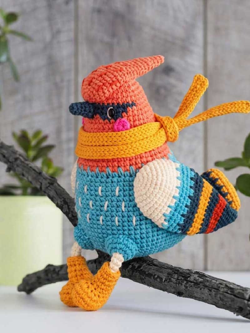 4 in 1 Amigurumi Crochet Pattern Birds PDF, Cute Bird Amigurumi Pattern, Easy Crochet Bird Tutorial product image (3)
