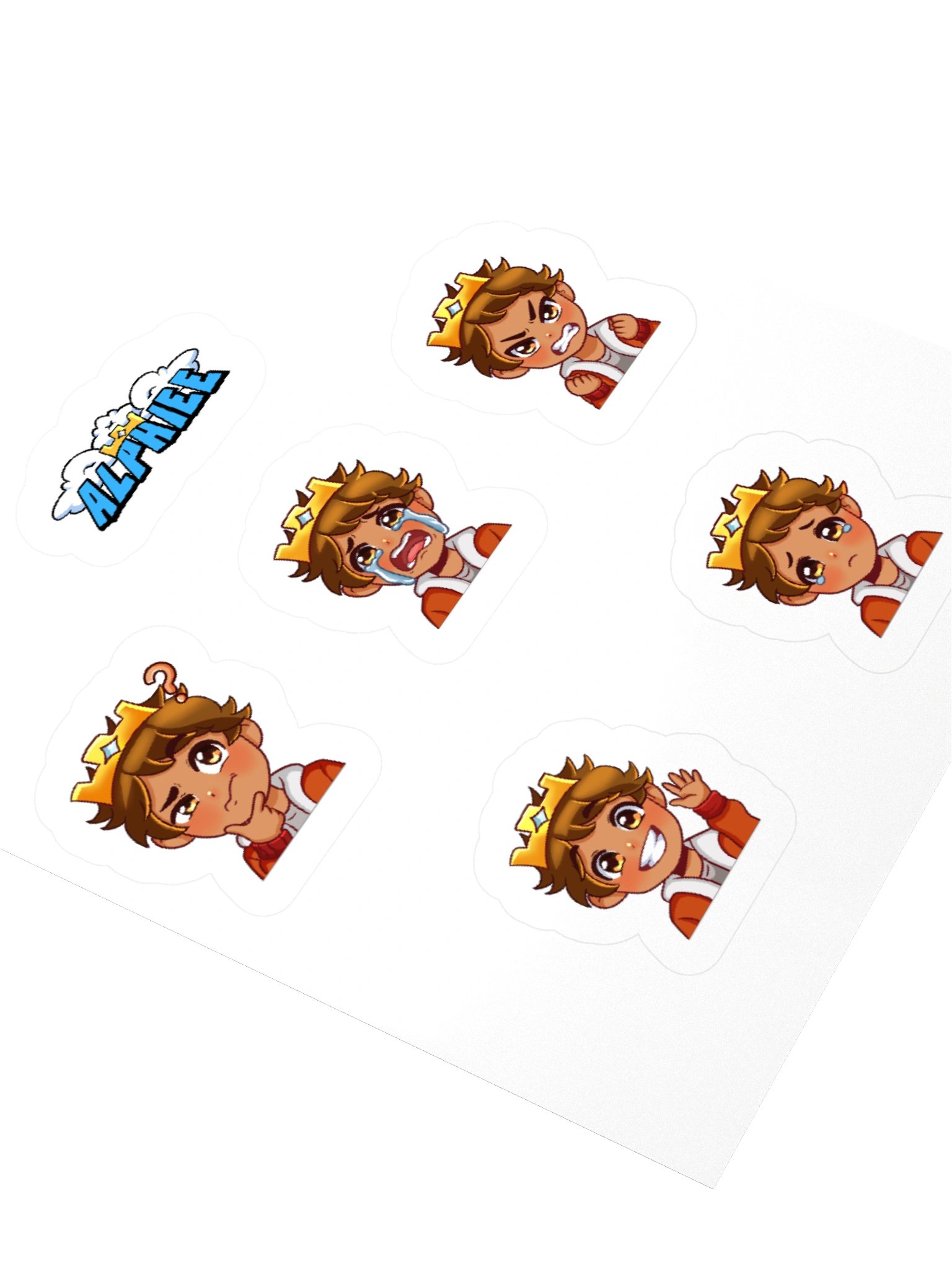 Alphiee Emote Kiss Cut Stickers product image (3)