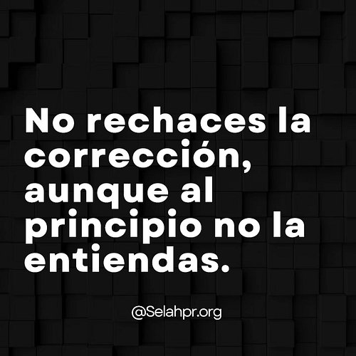 A la mayoría no le agrada ser corregida; yo era uno de ellos. Mi mentalidad era: “Así soy, y así me tienen que querer”. Lo qu...