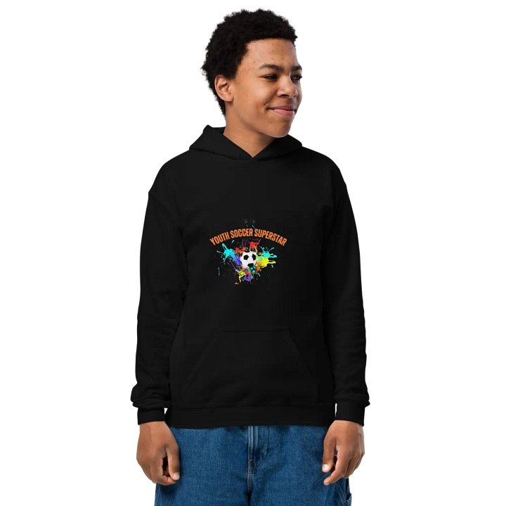Youth Soccer Splatter Hoodie product image (1)