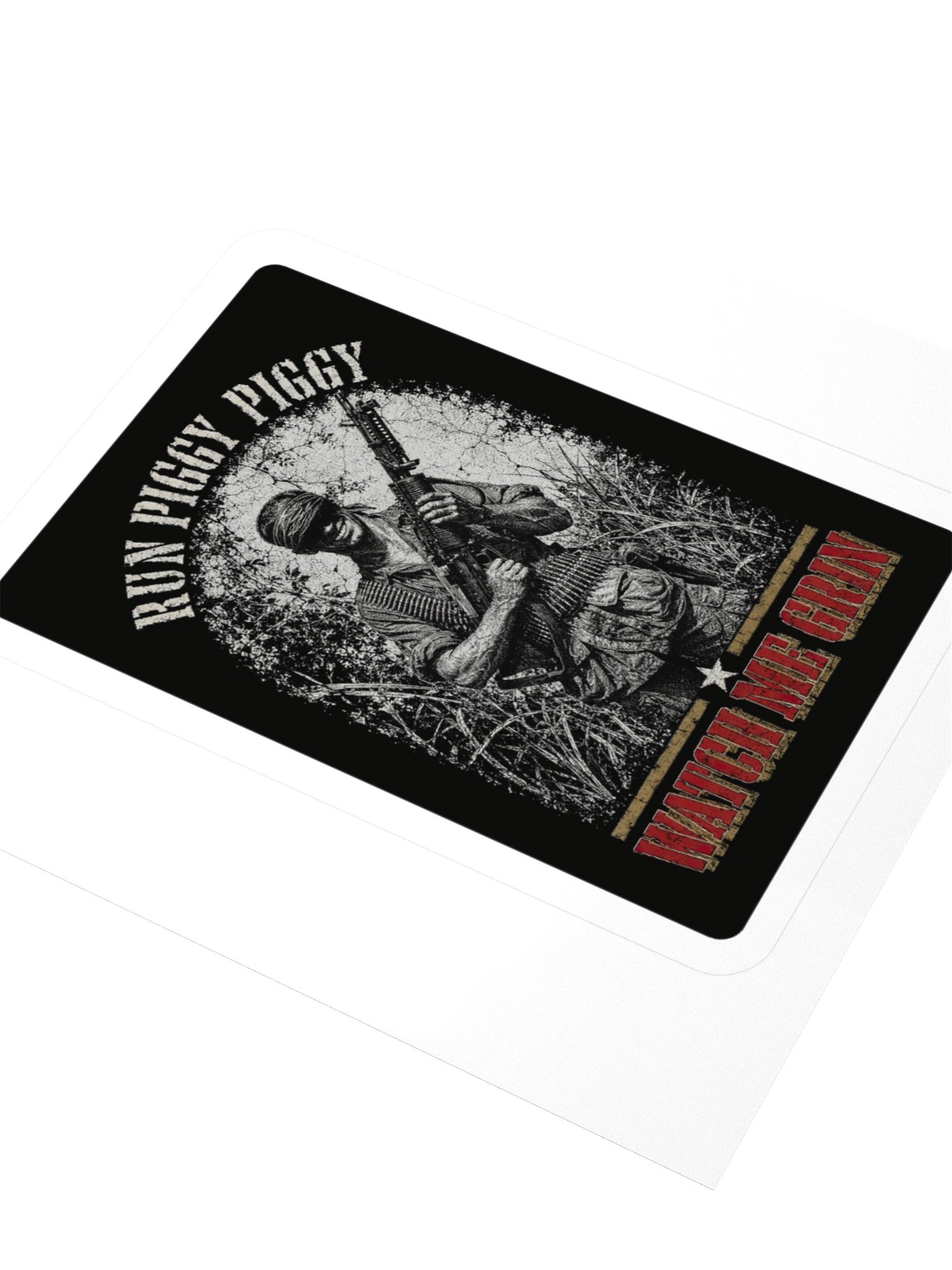 Run Piggy Run "Watch Me Grin" Wolf Grin Sticker product image (11)