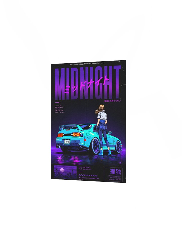 MIDNIGHT Neon Street Racing Poster product image (6)