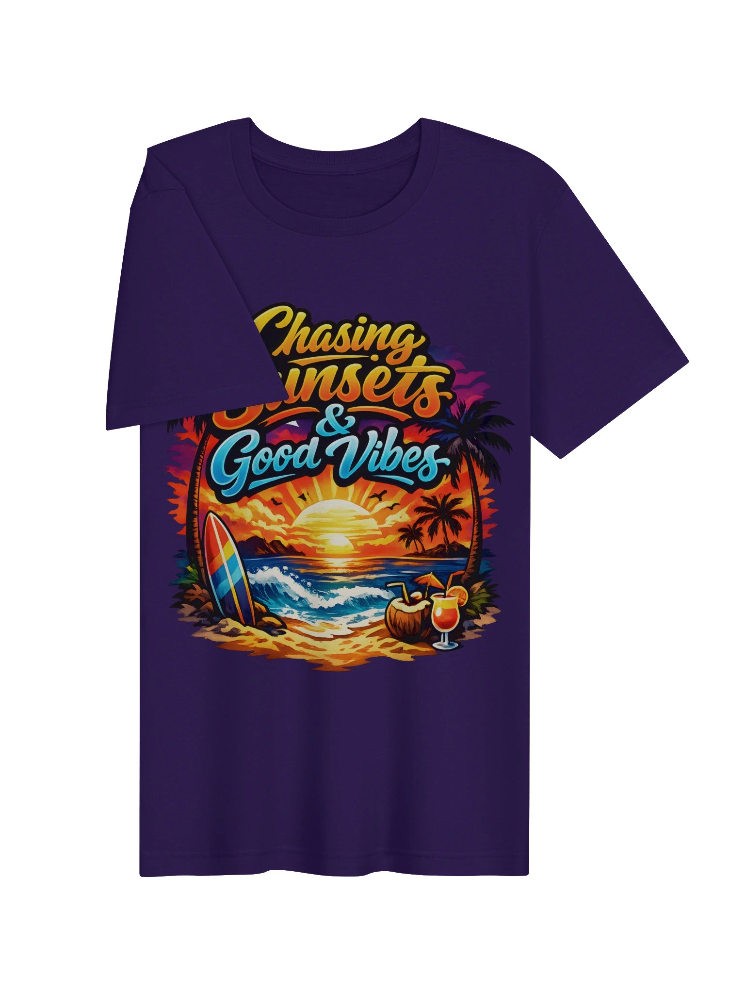 Chasing Sunsets Tropical Vibes Tee product image (5)