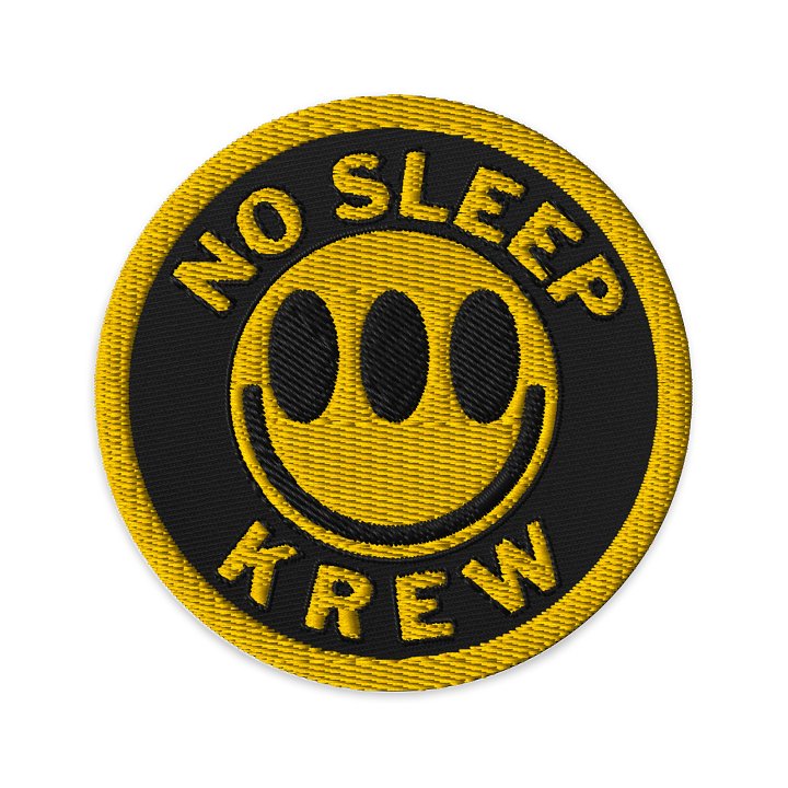 No Sleep Krew Icon Embroidered Patch - 'The OG' product image (1)