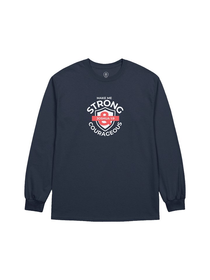 Make Me Strong & Courageous — Dark Long Sleeve Tee product image (3)