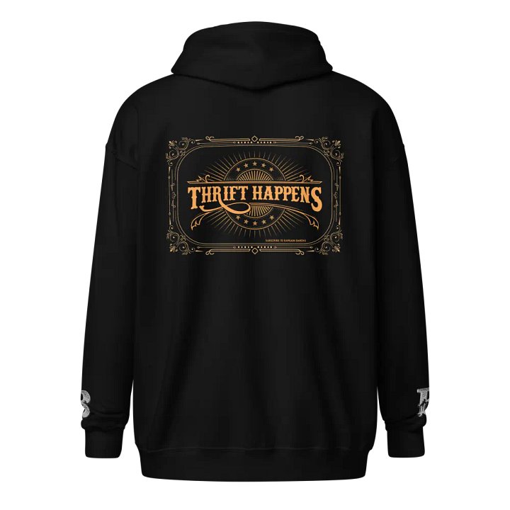 THRIFT HAPPENS (Zipper Hoodie - Dark) product image (2)