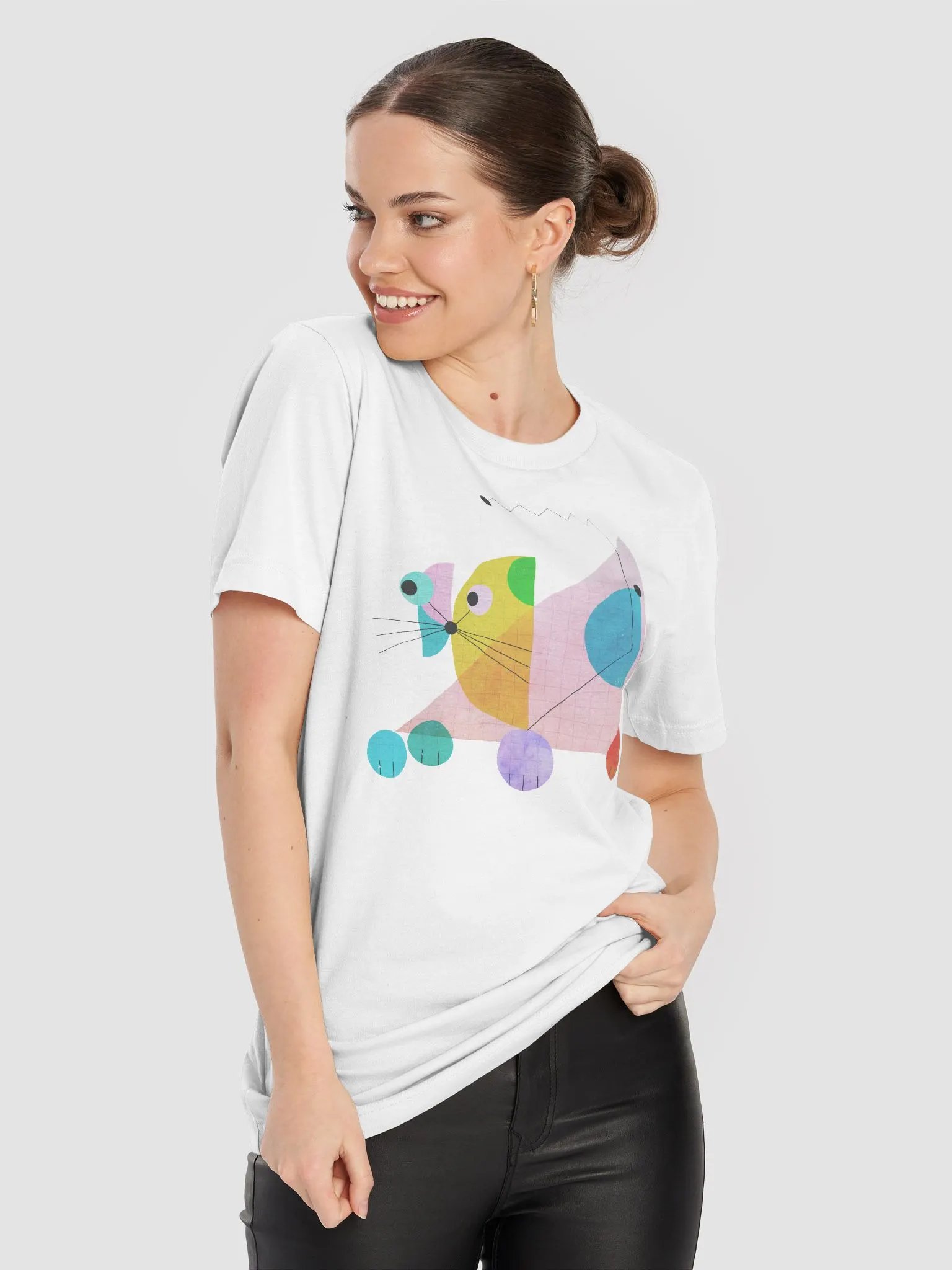 Grid Lightweight Unisex T-Shirt product image (6)