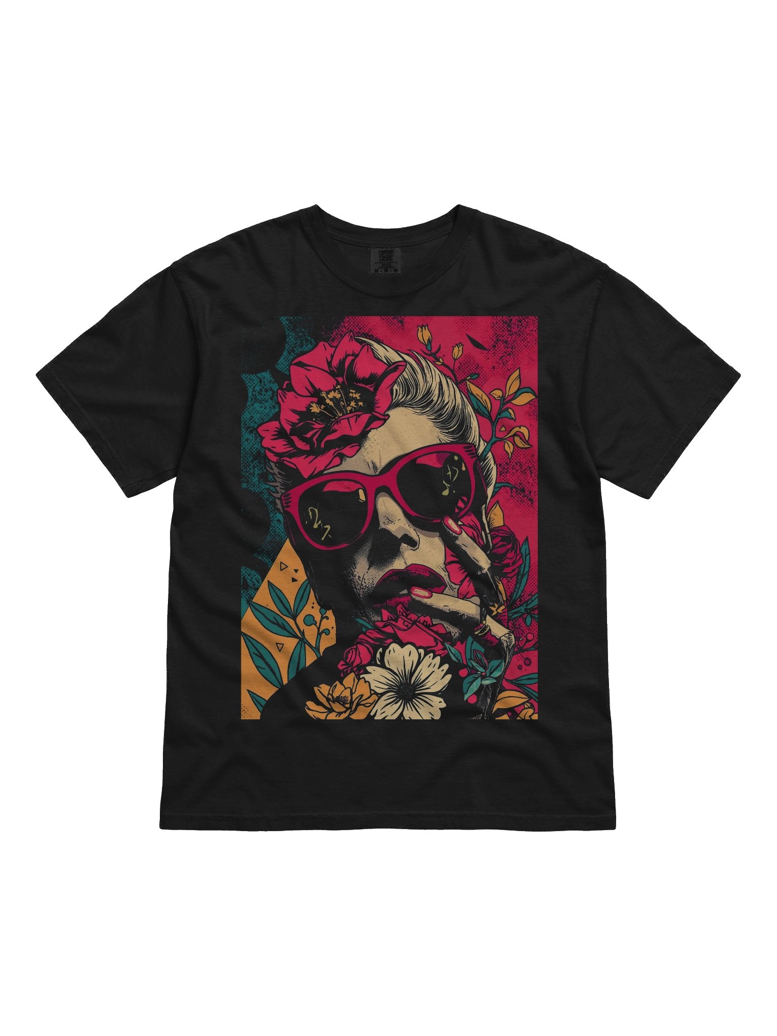 Cat‑Eye Blossom Heavyweight Tee product image (1)