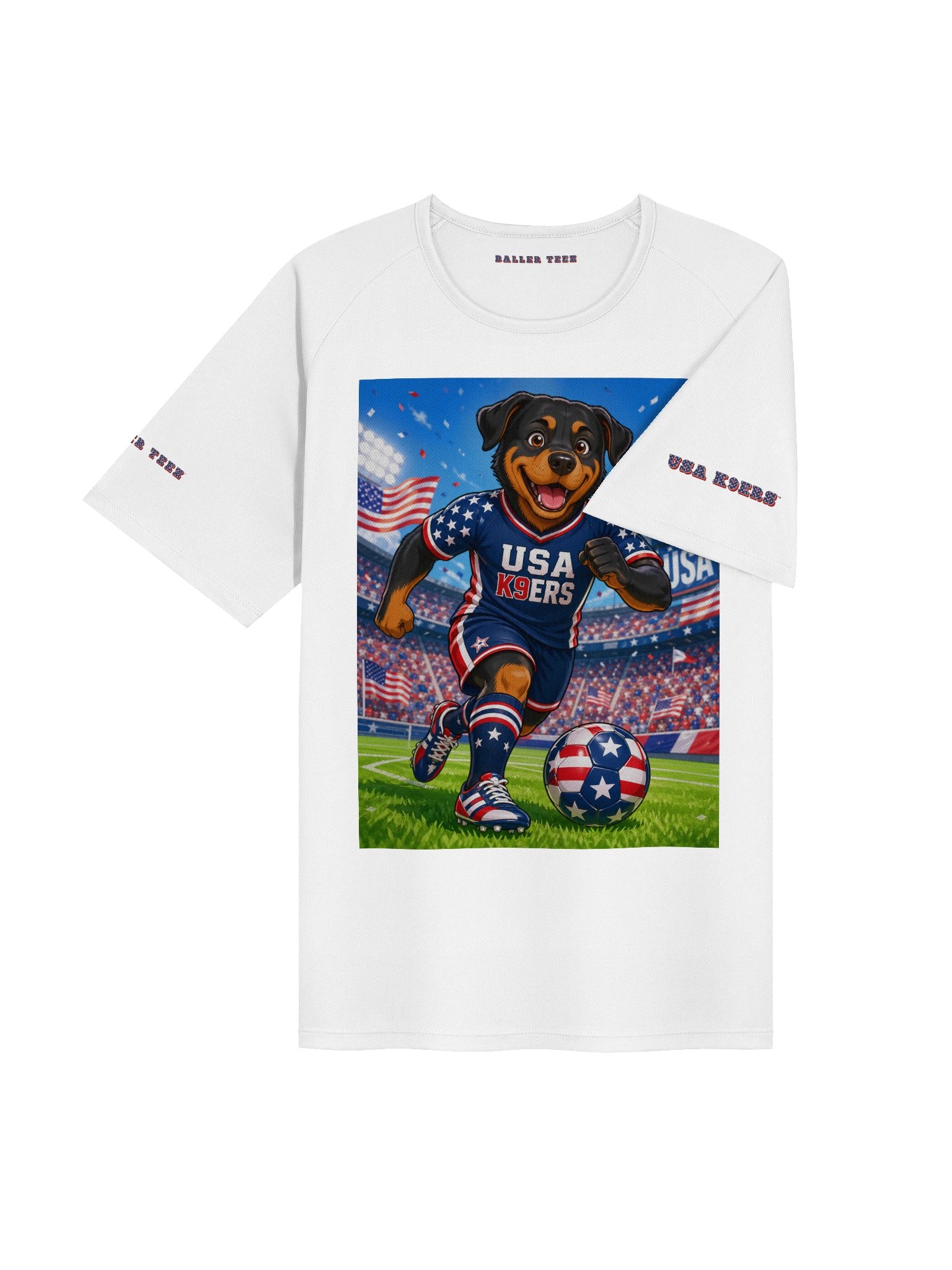 USA K9ERS Soccer Rottweiler Unisex Sports Jersey product image (4)