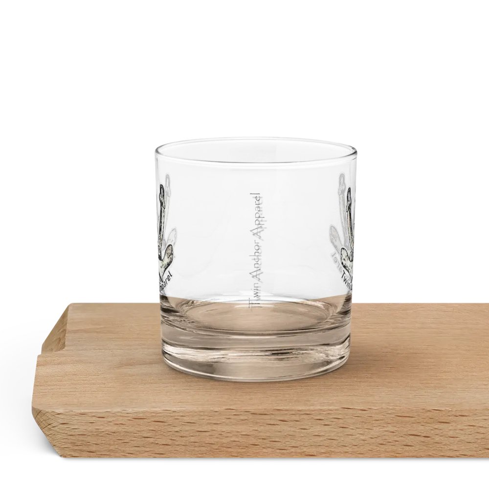 Twin Anchor Logo Rocks Glass 10.5oz product image (5)