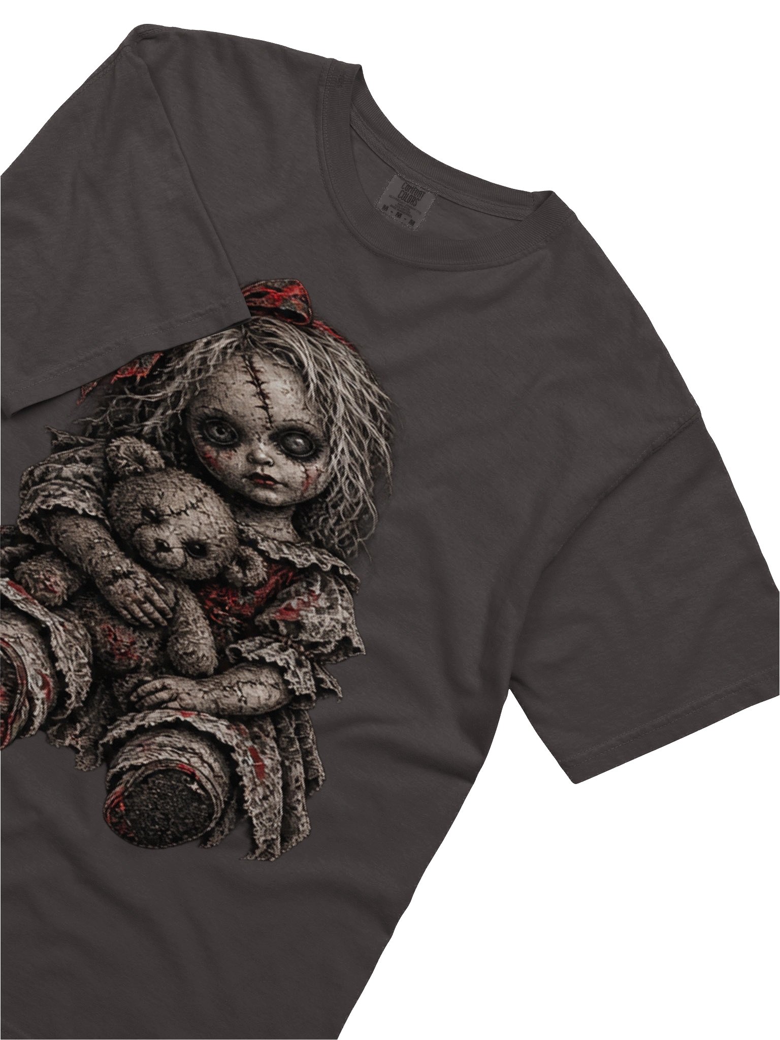CREEPY HAUNTED DOLL GRAPHIC T-SHIRT | GOTHIC HORROR GRAPHIC TEE product image (9)