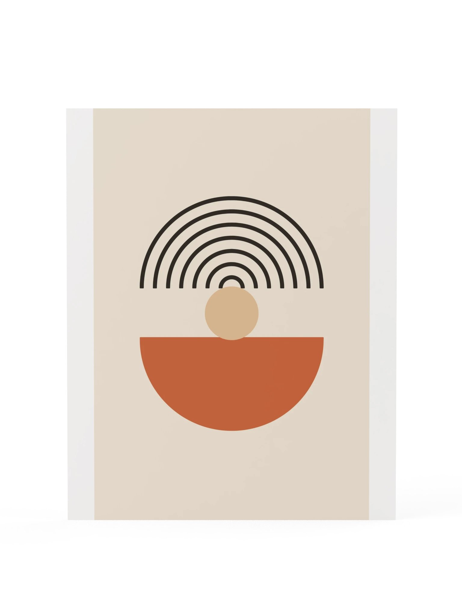 Boho Rainbow Sun Print | Abstract Bathroom Wall Art product image (3)