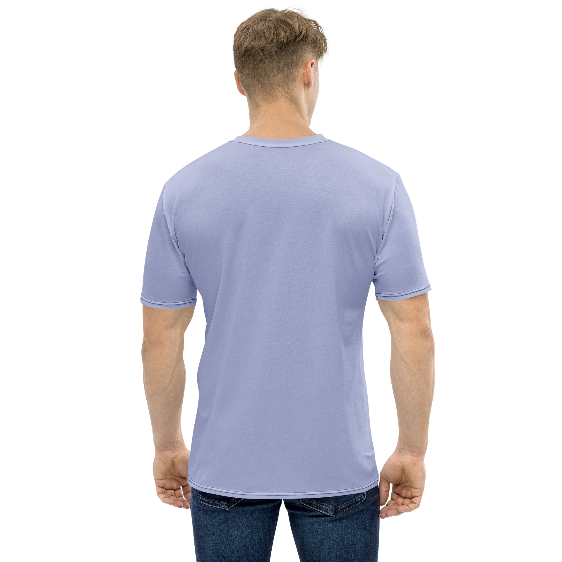 Lavender Minimalist All-Over Print Crew Neck Tee product image (1)