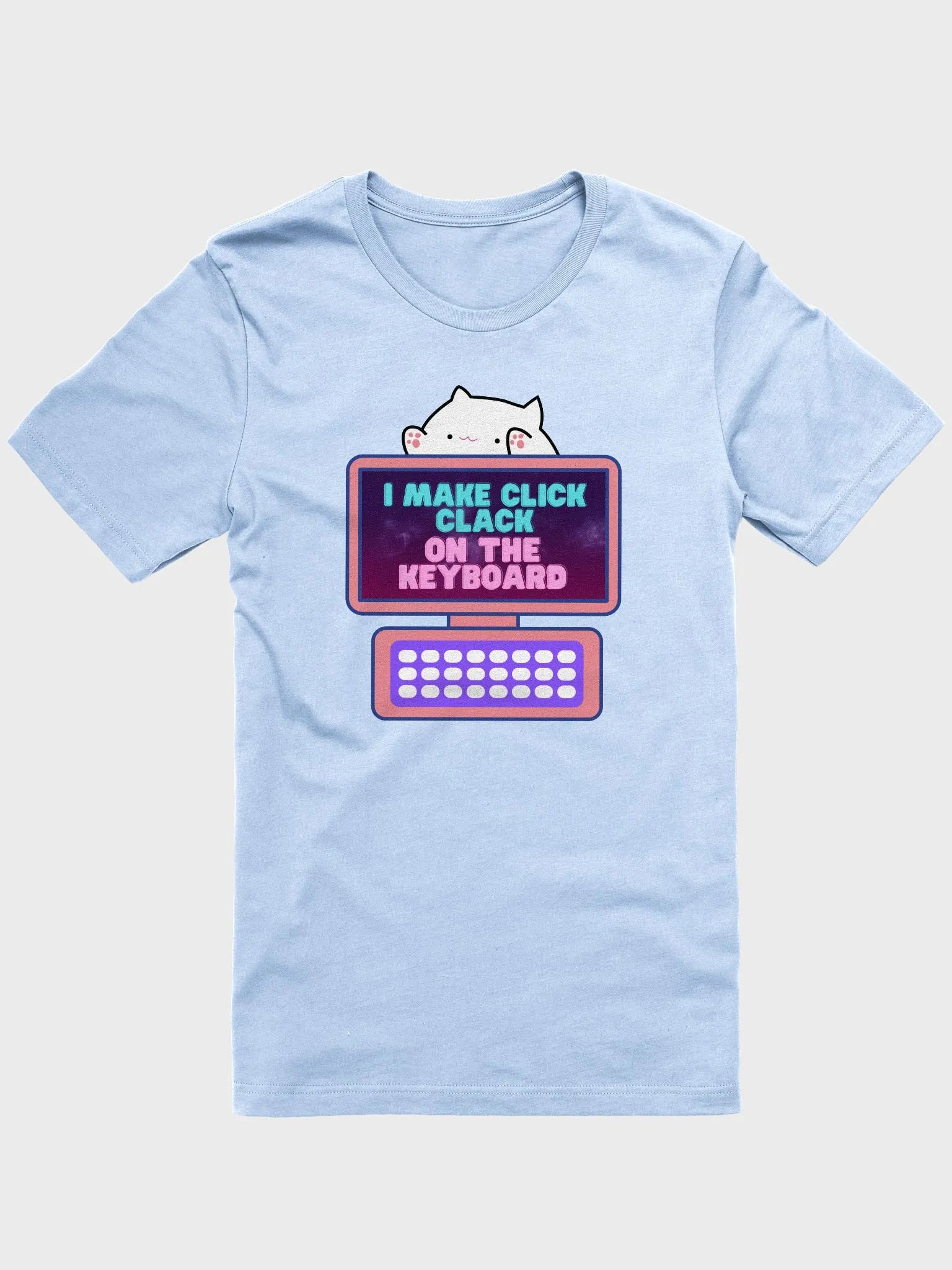 Click Clack Bongo Cat Supersoft 100% Cotton Printed Tee product image (9)