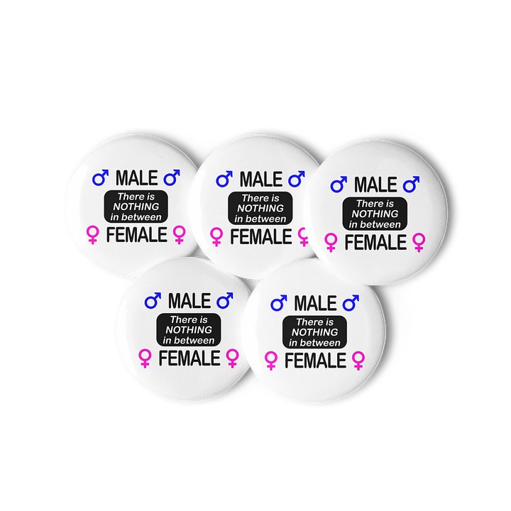 Male / Female Anti Transgender Pin Badge product image (3)