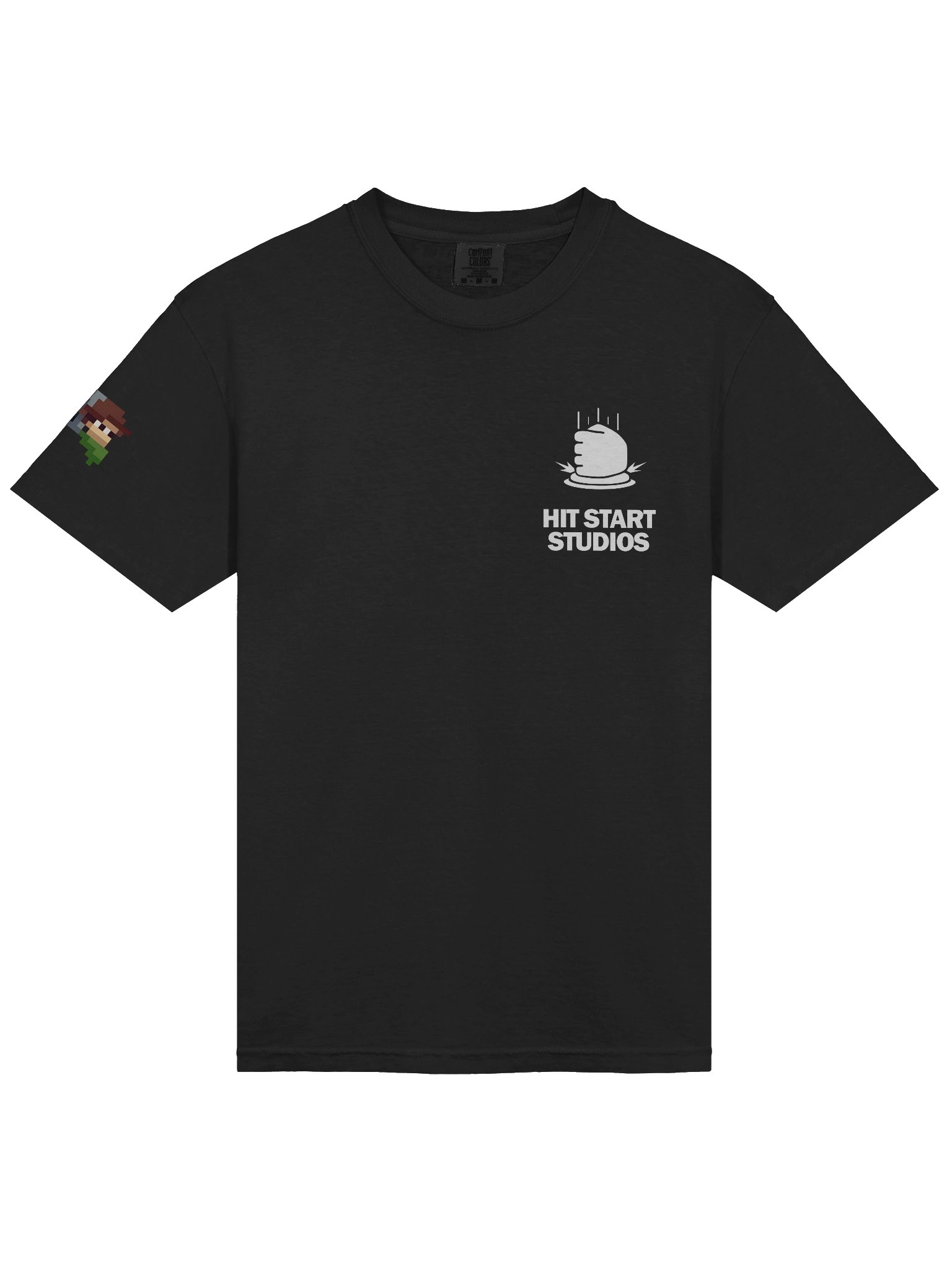 Hit Start Heavyweight T-Shirt Black product image (1)