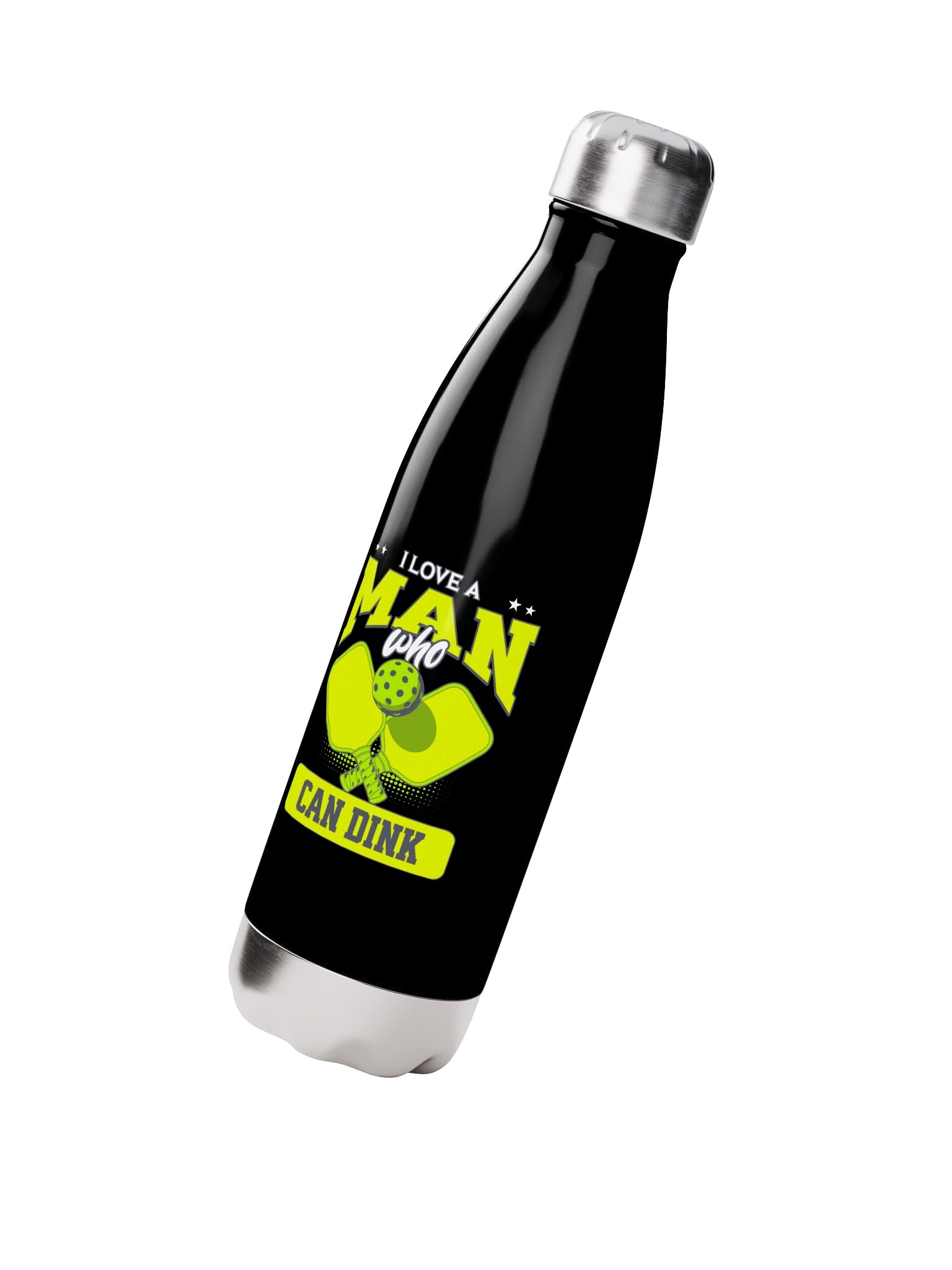 I Love a Man Who Can Dink Funny Pickleball Water Bottle product image (2)