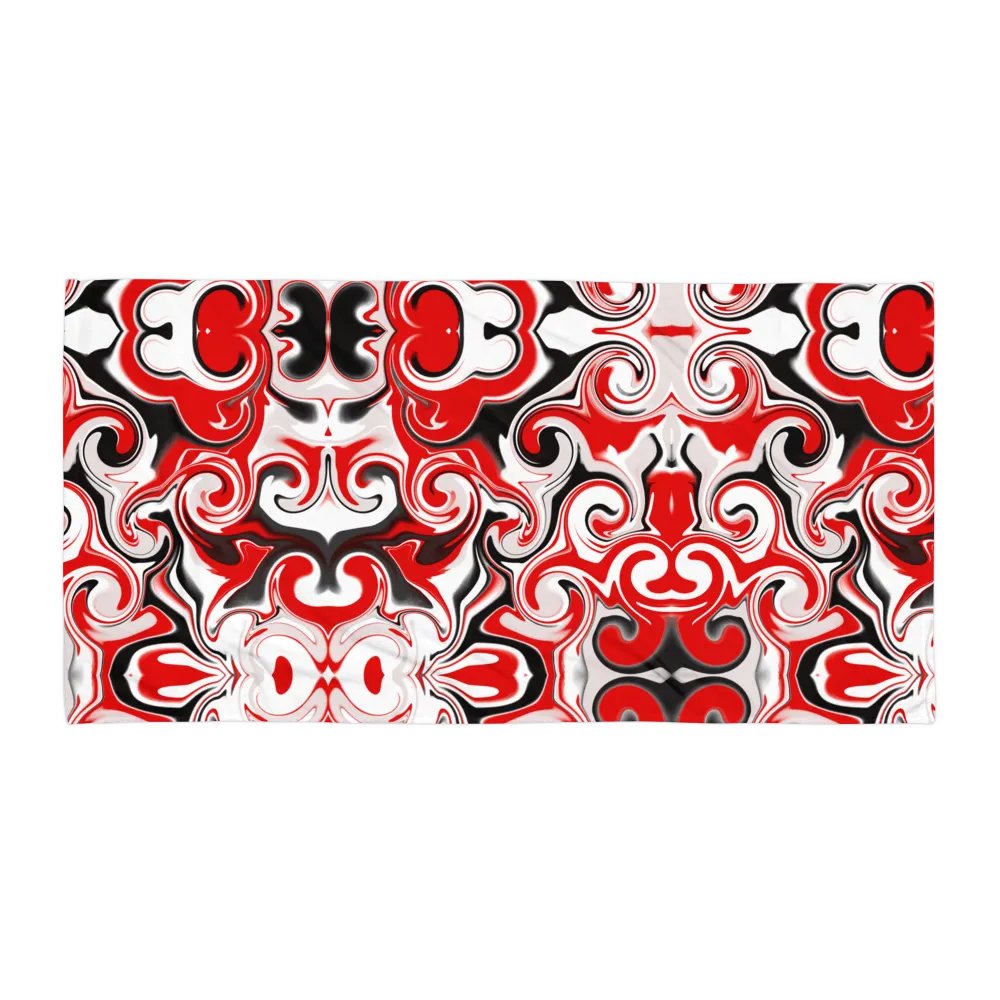 Red Swirl Sublimated Towel product image (2)